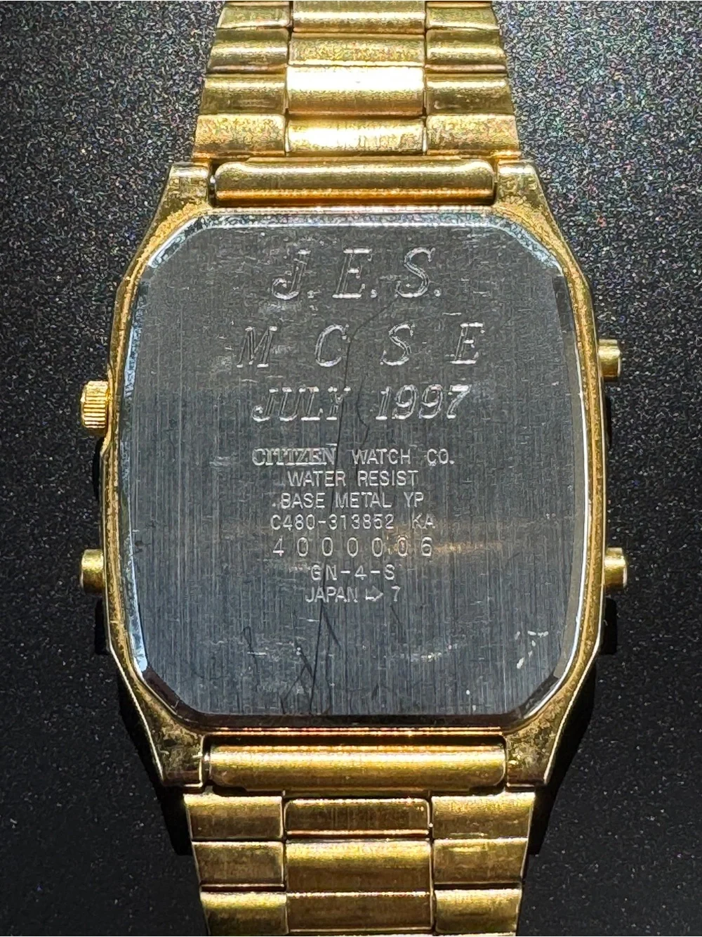 Citizen Quartz Vintage Analog-Digital LCD Gold Tone 31mm | Alarm Chrono Date